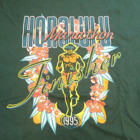 1995 Nike Honolulu Marathon Finisher Tshirt - Picture 2 of 8